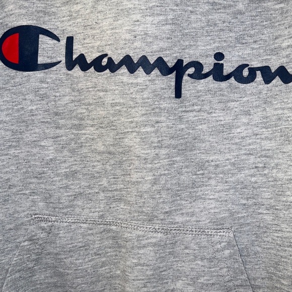 CHAMPION Kid's Hoodie Gray- Size: Small - Picture 4 of 4